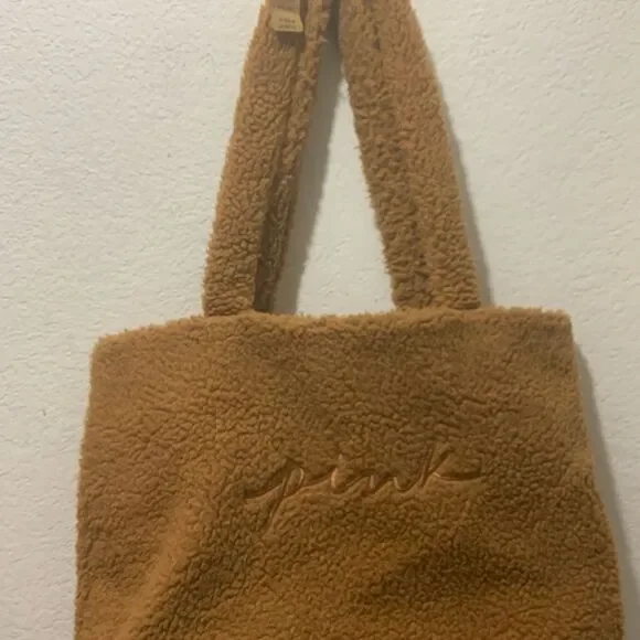 NWT Victoria’s Secret PINK Cozy Plush Tote Bag - Picture 3 of 11